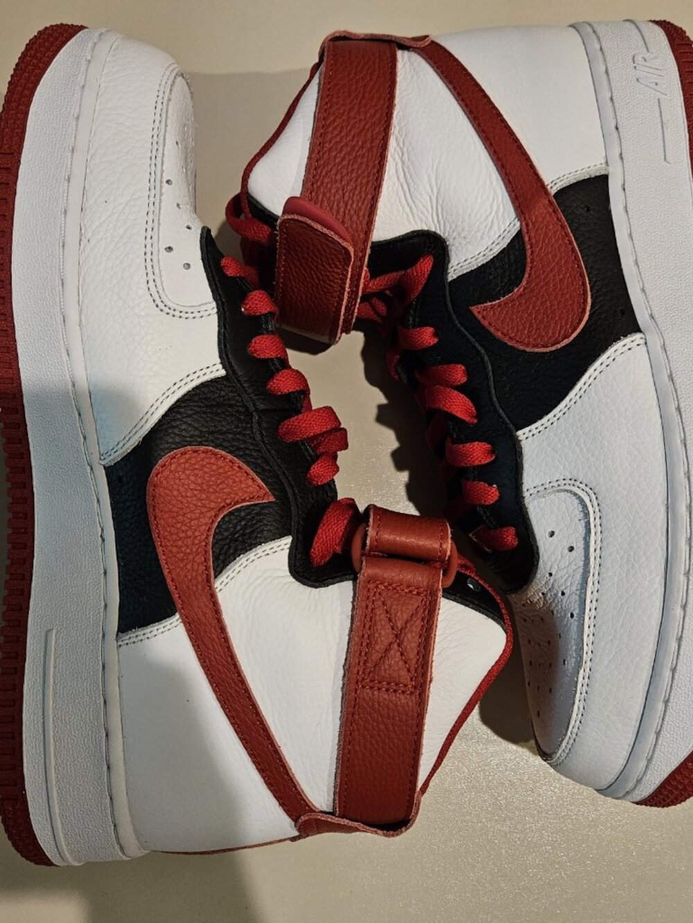 NIKE Men AIR FORCE 1 HIGH ID Nby Reefer Chicago RED BLACK 8.5 DN4168-991